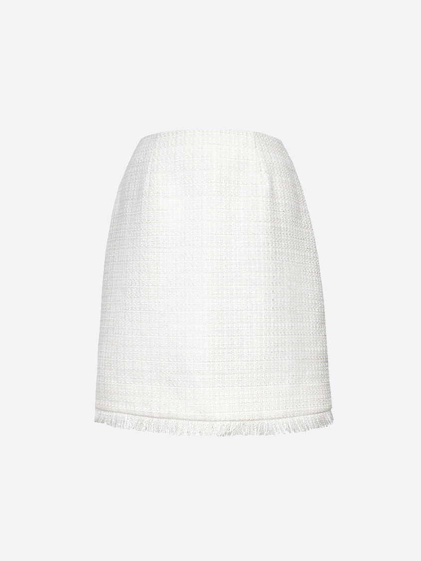 NY white tweed skirt