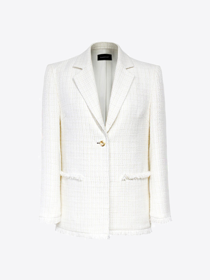 NY white tweed jacket