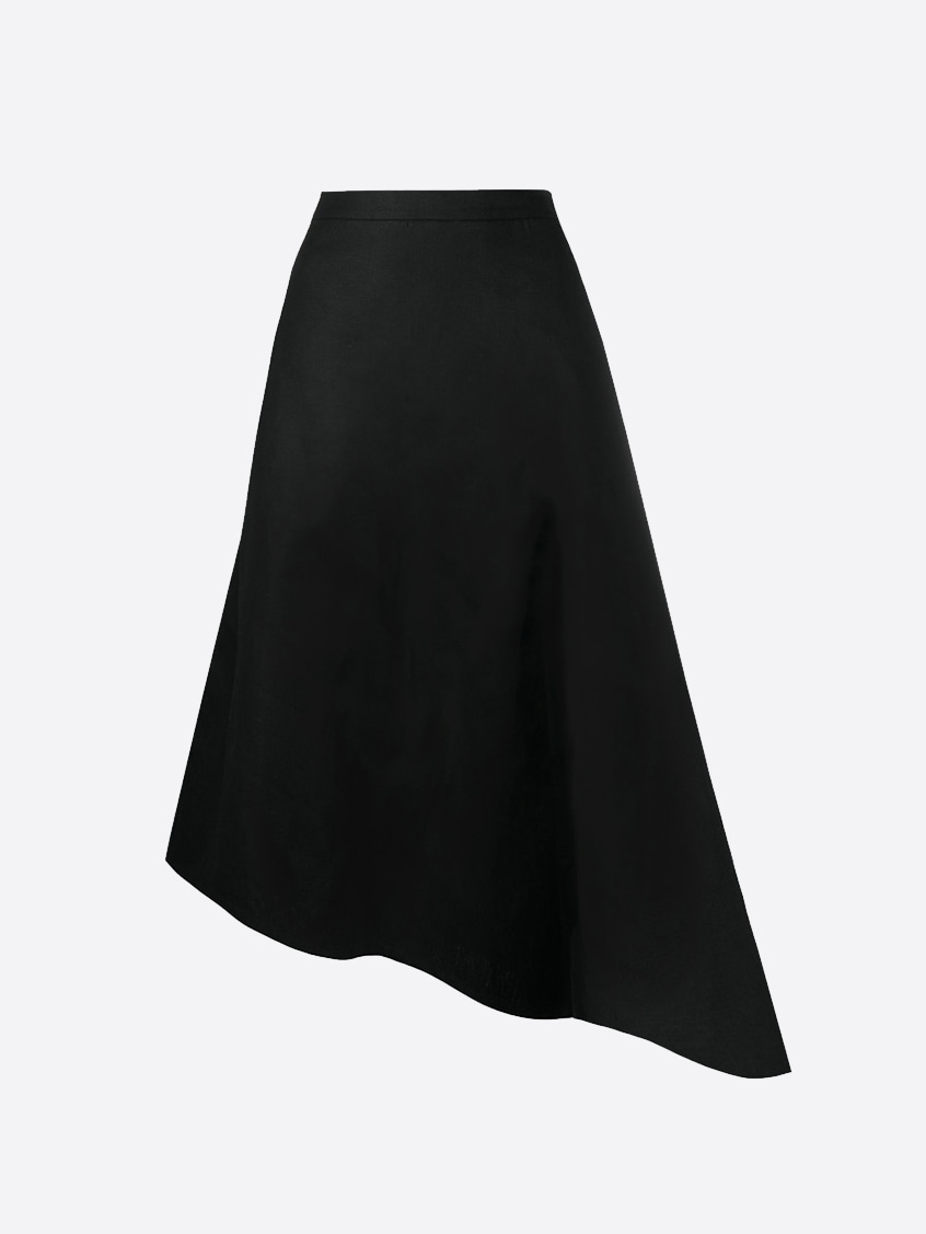 slanted skirt - black
